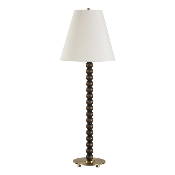 Gallus One Light Table Lamp Brass Plated-Lamps-Uttermost-Lighting Design Store