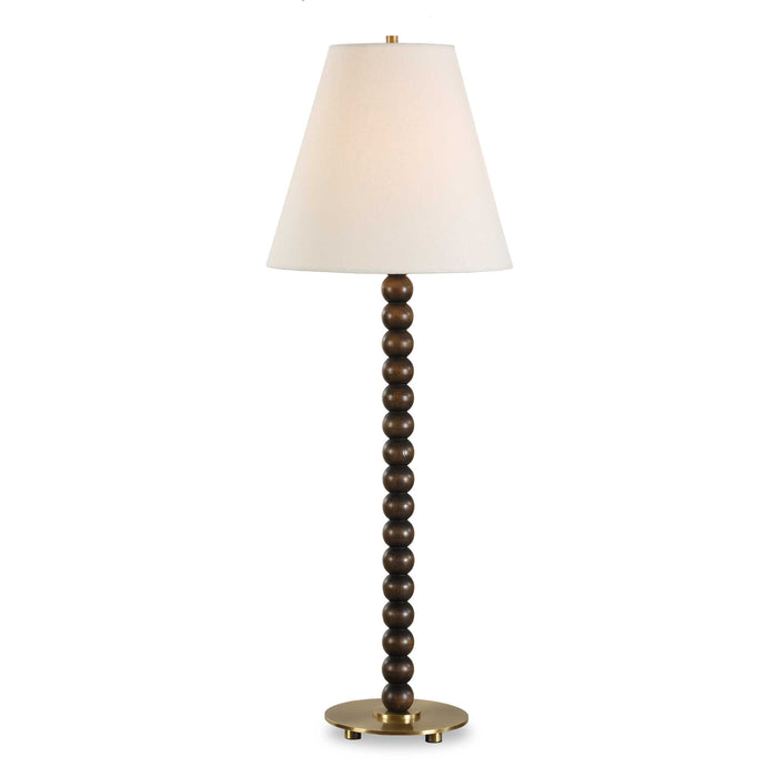 Gallus One Light Table Lamp Brass Plated-Lamps-Uttermost-Lighting Design Store