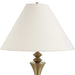 Shaefer One Light Table Lamp Plated Brass-Lamps-Uttermost-Lighting Design Store