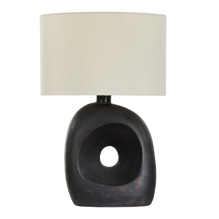 Peephole One Light Table Lamp Dark Bronze-Lamps-Uttermost-Lighting Design Store