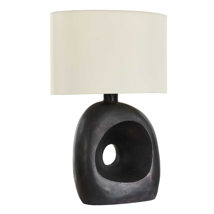 Peephole One Light Table Lamp Dark Bronze-Lamps-Uttermost-Lighting Design Store