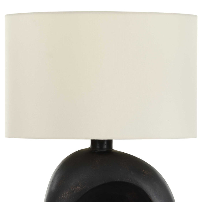 Peephole One Light Table Lamp Dark Bronze-Lamps-Uttermost-Lighting Design Store
