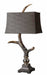 Stag Horn One Light Table Lamp Aluminum-Lamps-Uttermost-Lighting Design Store