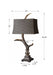 Stag Horn One Light Table Lamp Aluminum-Lamps-Uttermost-Lighting Design Store