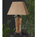 Slate One Light Table Lamp Slate w/Hammered Copper-Exterior-Uttermost-Lighting Design Store