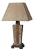 Slate One Light Table Lamp Slate w/Hammered Copper-Exterior-Uttermost-Lighting Design Store