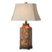 Colorful Flowers One Light Table Lamp Burnished Walnuted-Lamps-Uttermost-Lighting Design Store