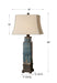 Soprana One Light Table Lamp Dark Rustic Bronze-Lamps-Uttermost-Lighting Design Store