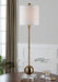 Laton One Light Buffet Lamp Brushed Brass-Lamps-Uttermost-Lighting Design Store