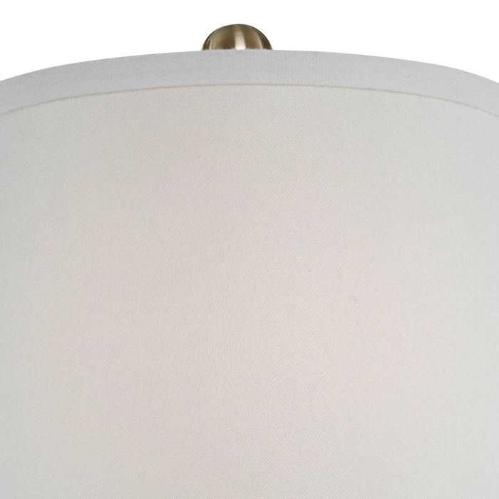 Laton One Light Buffet Lamp Brushed Brass-Lamps-Uttermost-Lighting Design Store