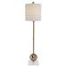 Laton One Light Buffet Lamp Brushed Brass-Lamps-Uttermost-Lighting Design Store