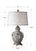 Cancello One Light Table Lamp Light Blue, Rust, Tan and Silver Leaf-Lamps-Uttermost-Lighting Design Store