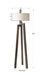Mondovi Two Light Floor Lamp Antiqued Brushed Bronze w/Gold Undertones-Lamps-Uttermost-Lighting Design Store