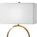Duara One Light Table Lamp Brushed Brass-Lamps-Uttermost-Lighting Design Store