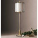 Villena One Light Buffet Lamp Brushed Brass-Lamps-Uttermost-Lighting Design Store