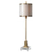 Villena One Light Buffet Lamp Brushed Brass-Lamps-Uttermost-Lighting Design Store