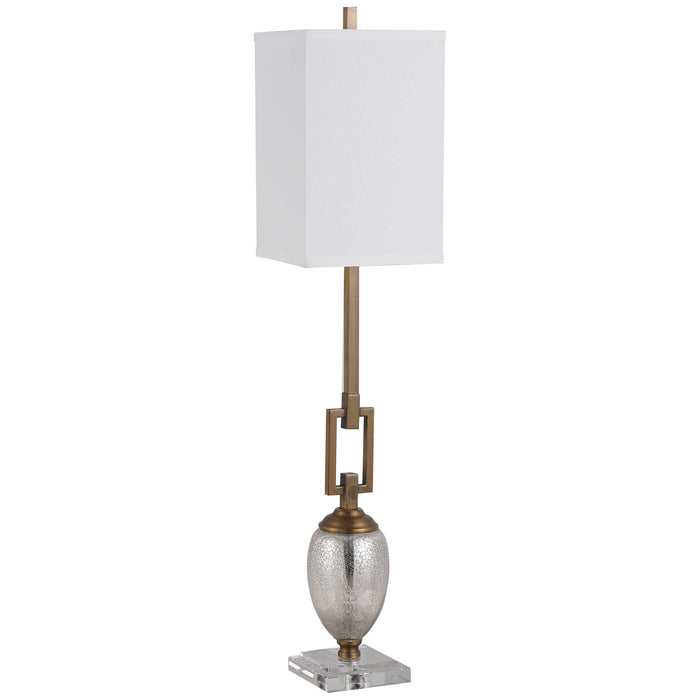 Copeland One Light Buffet Lamp Speckled Mercury Glass w/Coffee Bronze-Lamps-Uttermost-Lighting Design Store