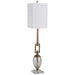 Copeland One Light Buffet Lamp Speckled Mercury Glass w/Coffee Bronze-Lamps-Uttermost-Lighting Design Store