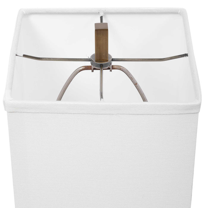 Copeland One Light Buffet Lamp Speckled Mercury Glass w/Coffee Bronze-Lamps-Uttermost-Lighting Design Store