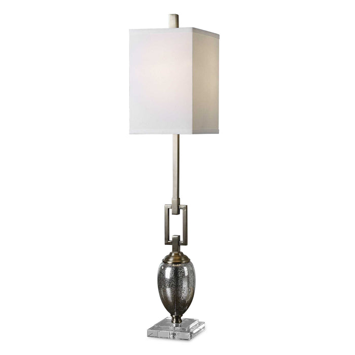 Copeland One Light Buffet Lamp Speckled Mercury Glass w/Coffee Bronze-Lamps-Uttermost-Lighting Design Store