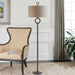 Ferro One Light Floor Lamp Aged Rust Bronze-Lamps-Uttermost-Lighting Design Store