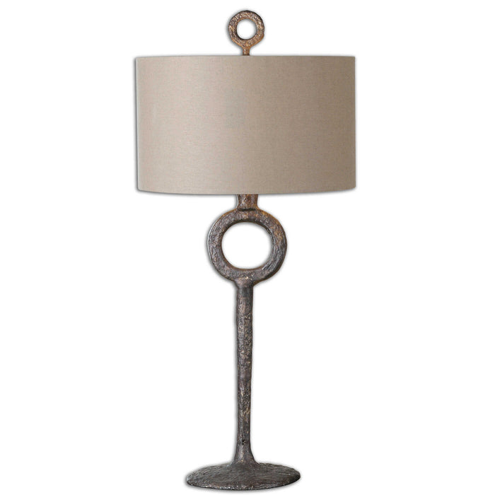 Ferro One Light Table Lamp Rust Bronze-Lamps-Uttermost-Lighting Design Store