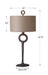 Ferro One Light Table Lamp Rust Bronze-Lamps-Uttermost-Lighting Design Store