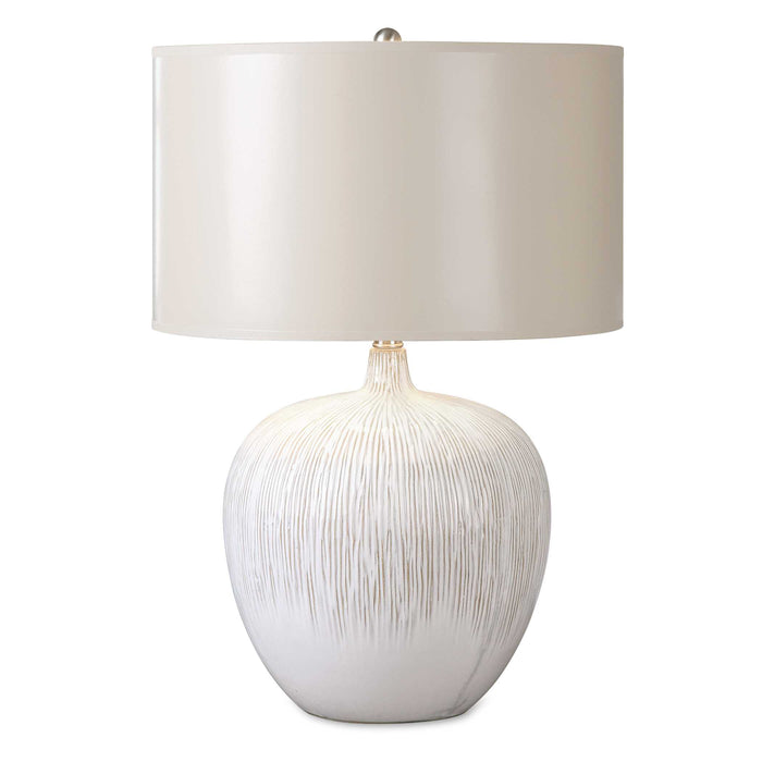 Georgios One Light Table Lamp Ivory Glaze with Dark Tan Undertones-Lamps-Uttermost-Lighting Design Store