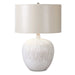 Georgios One Light Table Lamp Ivory Glaze with Dark Tan Undertones-Lamps-Uttermost-Lighting Design Store