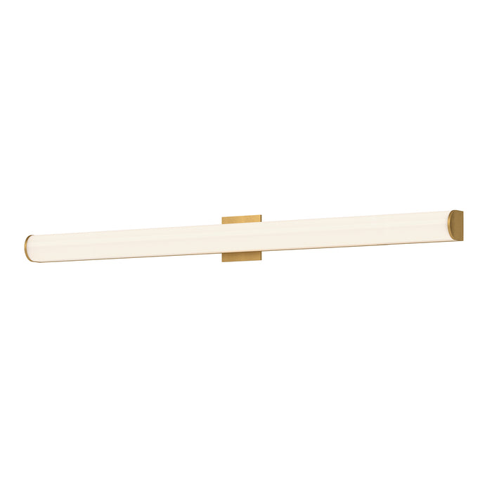 Longitude LED Vanity Light Brushed Gold-Bathroom Fixtures-Kuzco Lighting-Lighting Design Store
