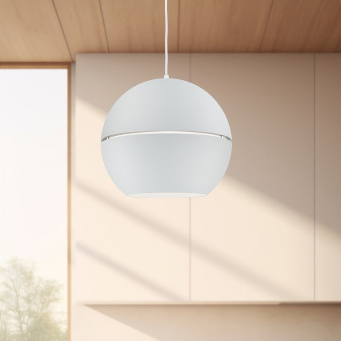 Lucas One Light Pendant White-Pendants-Kuzco Lighting-Lighting Design Store