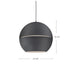 Lucas One Light Pendant Black-Pendants-Kuzco Lighting-Lighting Design Store