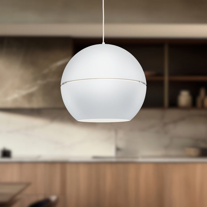 Lucas One Light Pendant White-Pendants-Kuzco Lighting-Lighting Design Store
