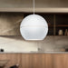 Lucas One Light Pendant White-Pendants-Kuzco Lighting-Lighting Design Store
