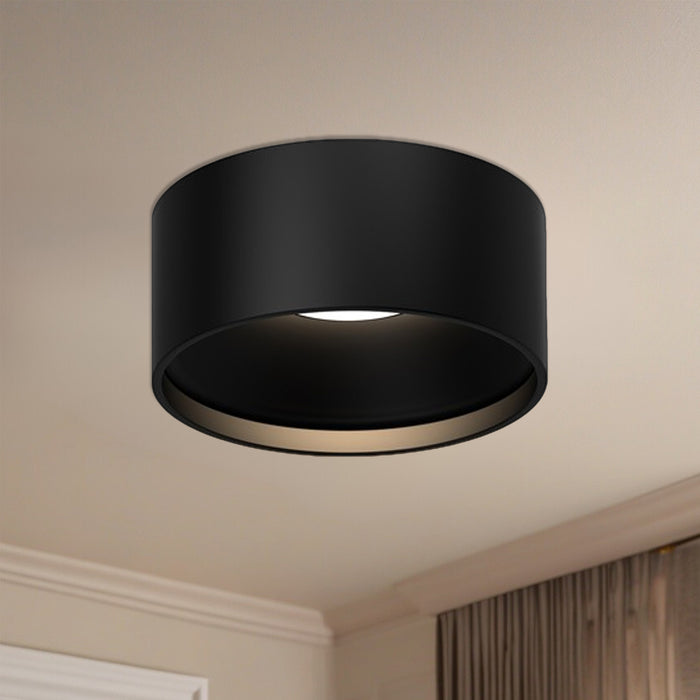 Lucci LED Flush Mount Black-Flush Mounts-Kuzco Lighting-Lighting Design Store