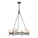 Lucian Six Light Chandelier Urban Bronze/Alabaster-Large Chandeliers-Alora-Lighting Design Store