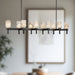 Lucian Ten Light Linear Pendant Urban Bronze/Alabaster-Linear/Island-Alora-Lighting Design Store