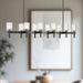 Lucian Ten Light Linear Pendant Clear Crystal/Urban Bronze-Linear/Island-Alora-Lighting Design Store