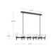 Lucian Ten Light Linear Pendant Clear Crystal/Polished Nickel-Linear/Island-Alora-Lighting Design Store
