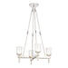 Lucian Four Light Pendant Clear Crystal/Polished Nickel-Mid. Chandeliers-Alora-Lighting Design Store