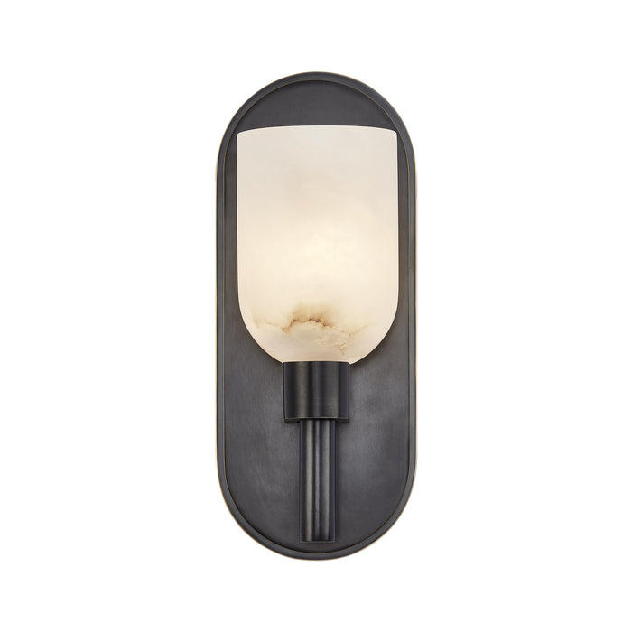 Lucian One Light Vanity Urban Bronze/Alabaster-Sconces-Alora-Lighting Design Store