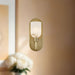 Lucian One Light Vanity Vintage Brass/Alabaster-Sconces-Alora-Lighting Design Store