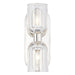 Lucian Two Light Vanity Clear Crystal/Polished Nickel-Bathroom Fixtures-Alora-Lighting Design Store