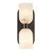 Lucian Two Light Vanity Urban Bronze/Alabaster-Bathroom Fixtures-Alora-Lighting Design Store
