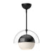 Lucy One Light Pendant Matte Black/Opal Matte Glass-Pendants-Alora-Lighting Design Store