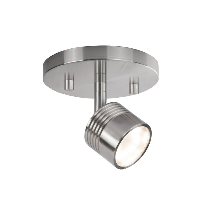 Lyra LED Track Lighting Brushed Nickel-Flush Mounts-Kuzco Lighting-Lighting Design Store