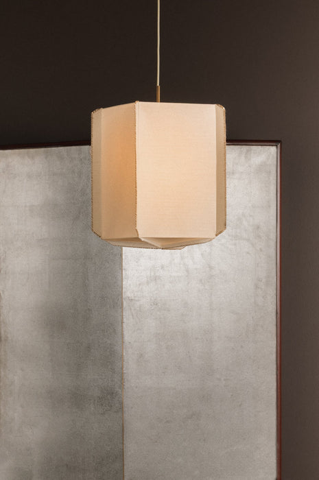 Louise One Light Pendant Patina Gold Leaf-Pendants-Hudson Valley-Lighting Design Store