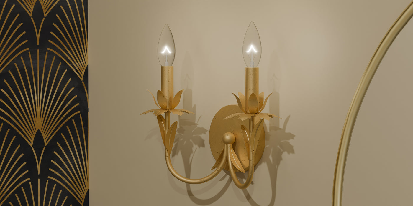 Maria Two Light Wall Sconce-Sconces-Quoizel-Lighting Design Store
