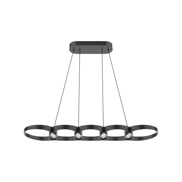 Maestro LED Linear Pendant Black-Linear/Island-Kuzco Lighting-Lighting Design Store