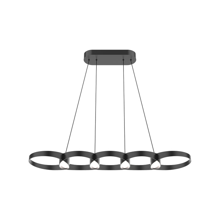 Maestro LED Linear Pendant Black-Linear/Island-Kuzco Lighting-Lighting Design Store